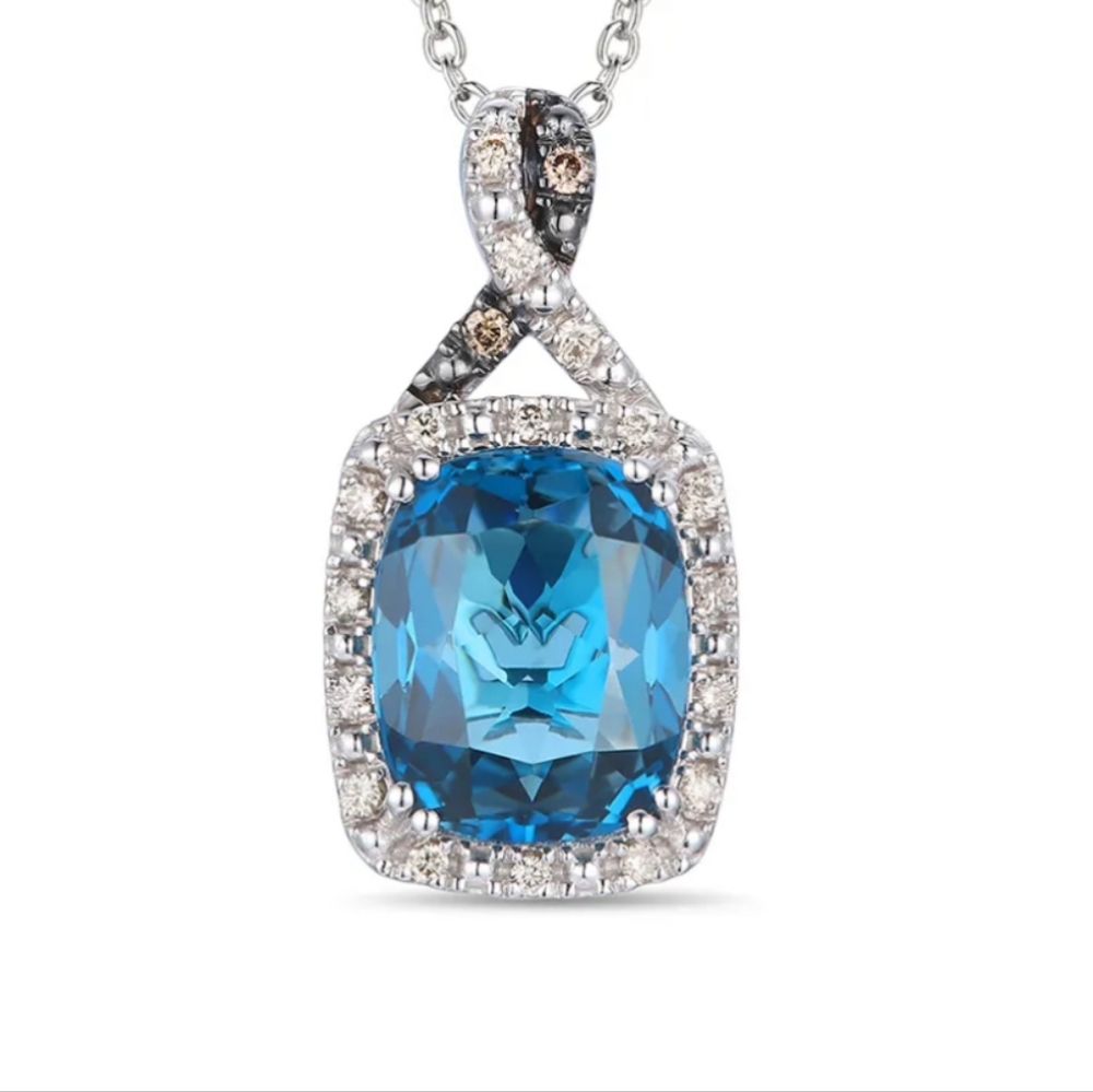 Levian Blue and Silver Necklace